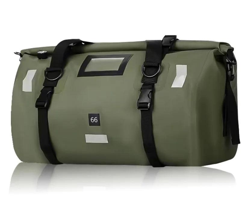 Motorcycle Waterproof Dry Bag 40L 66L Luggage Roll Pack Tail Seat Bag Holdall