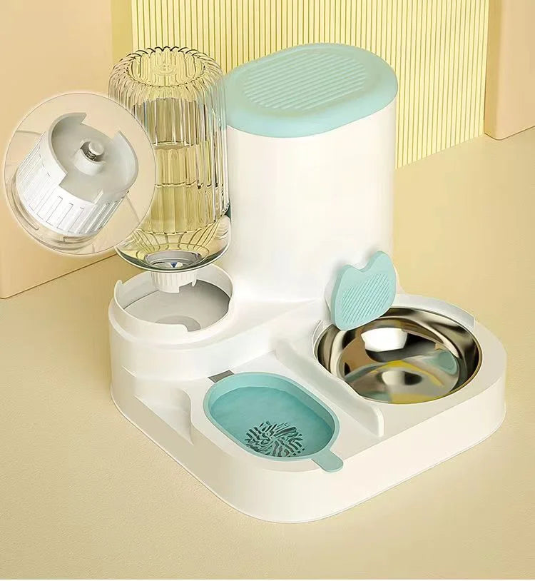 Automatic Cat & Dog Feeder with Water Dispenser | Slow Feeder Bowl for Pets