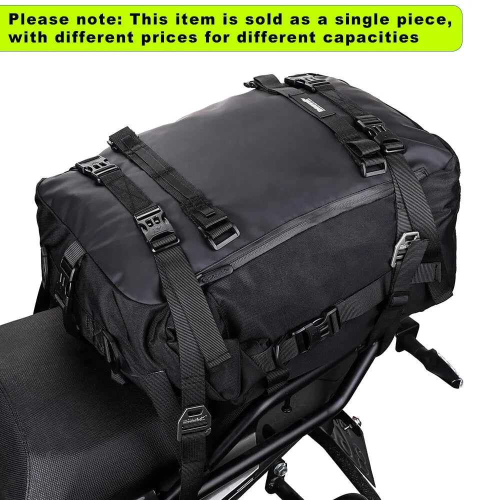 Rhinowalk Motorcycle Saddle Luggage Waterproof Rear Seat Bag 10L 20L 30L