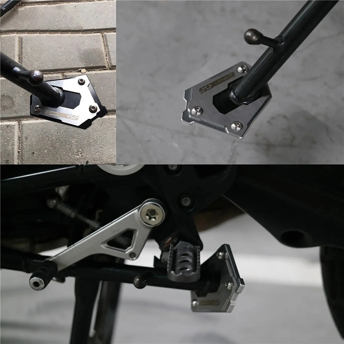 BMW R1250GS R1200GS Side Stand Extension Pad CNC Aluminum Foot Enlarger