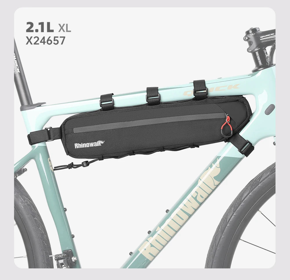 Rhinowalk 2.1L/2.7L Bike Frame Triangle Bag MTB Road Tube Storage Cycling