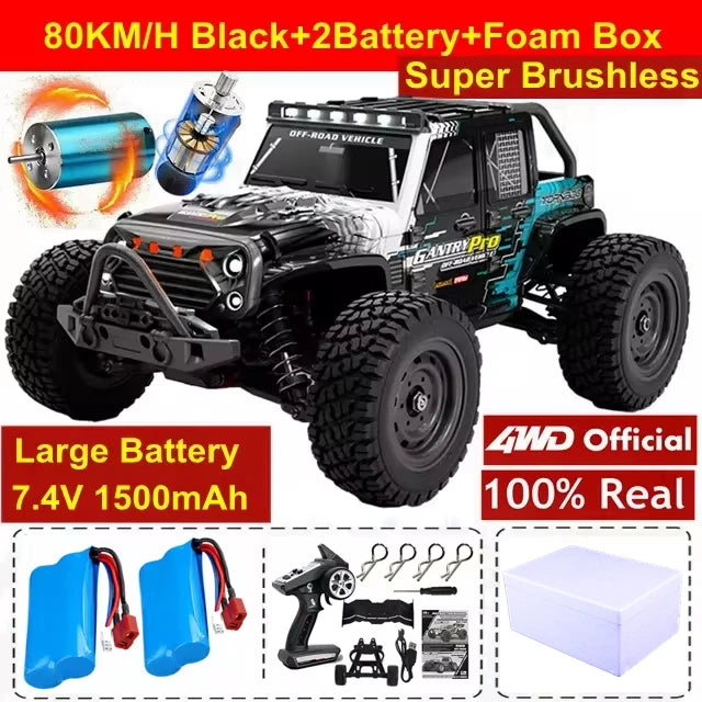 4WD RC Car 1:16 Off-Road  35KMH Brushed / 70KMH Brushless High-Speed truck 4x4