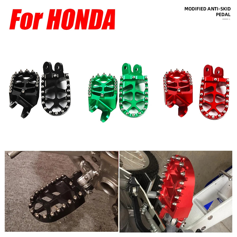 CNC Foot Pegs For Honda Africa Twin XRV650 XRV750 1988-2003 Footrests