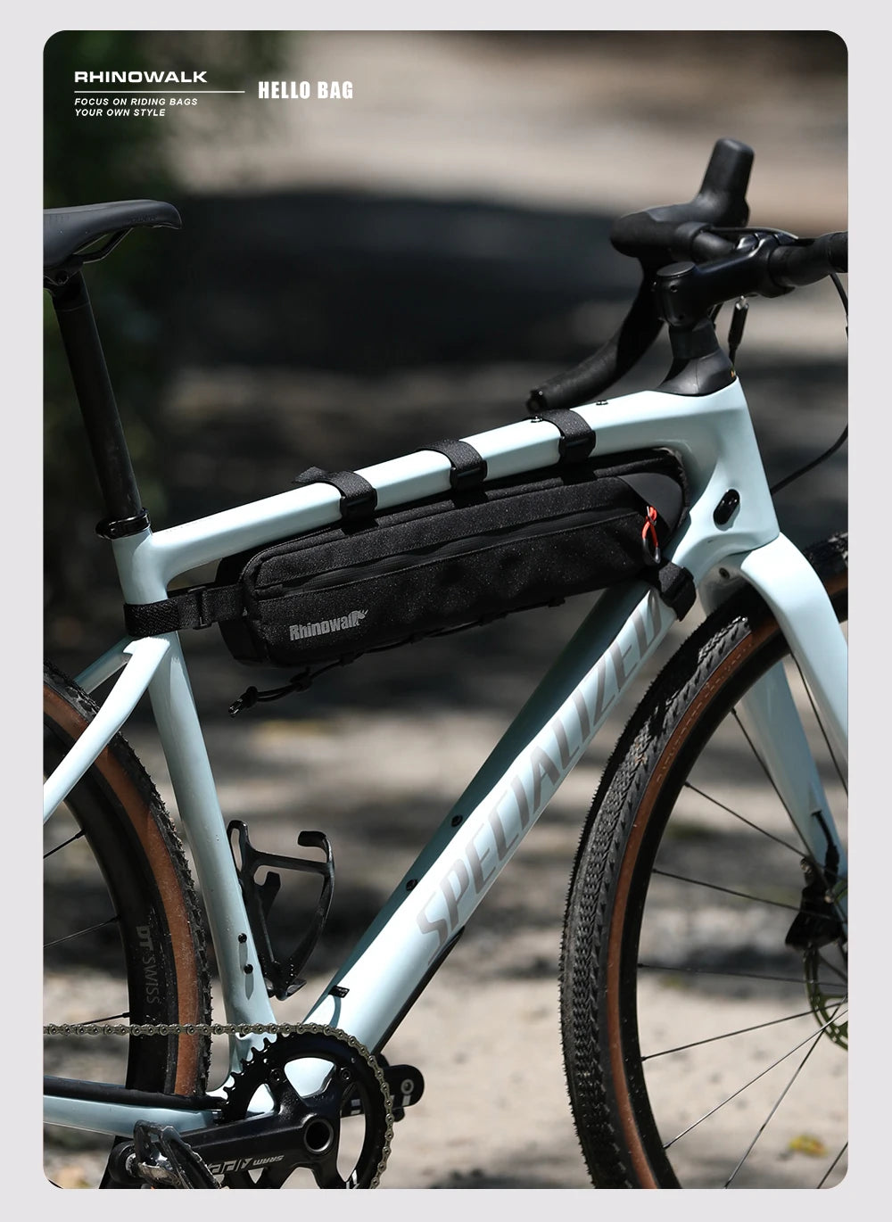 Rhinowalk 2.1L/2.7L Bike Frame Triangle Bag MTB Road Tube Storage Cycling