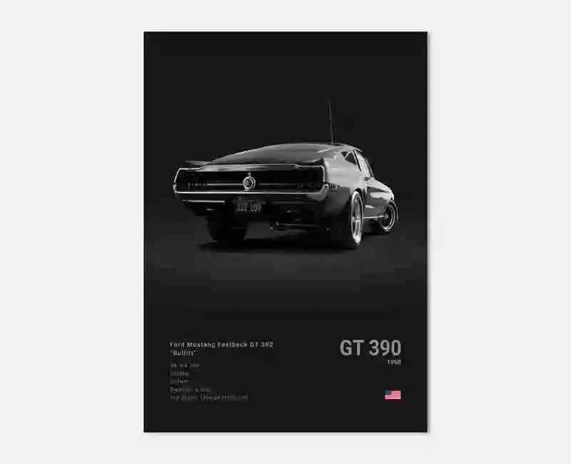 Pop Off Road Car Mancave Poster Luxury Supercar Canvas Wall Art MK1 RS GT500 GTR