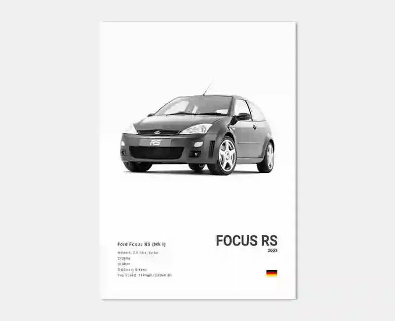 Pop Off Road Car Mancave Poster Luxury Supercar Canvas Wall Art MK1 RS GT500 GTR