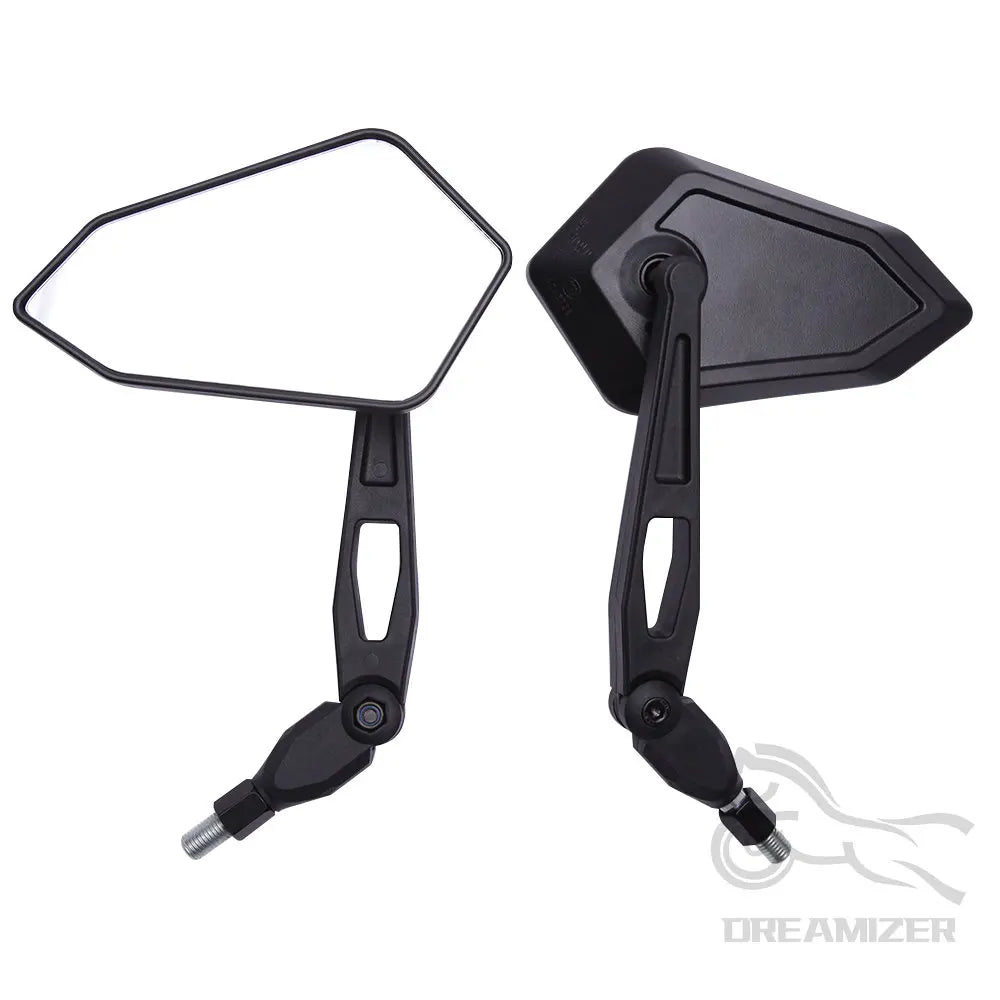 Universal M10 Motorcycle Rearview Mirrors - Honda KTM Suzuki Streetfighter ADV