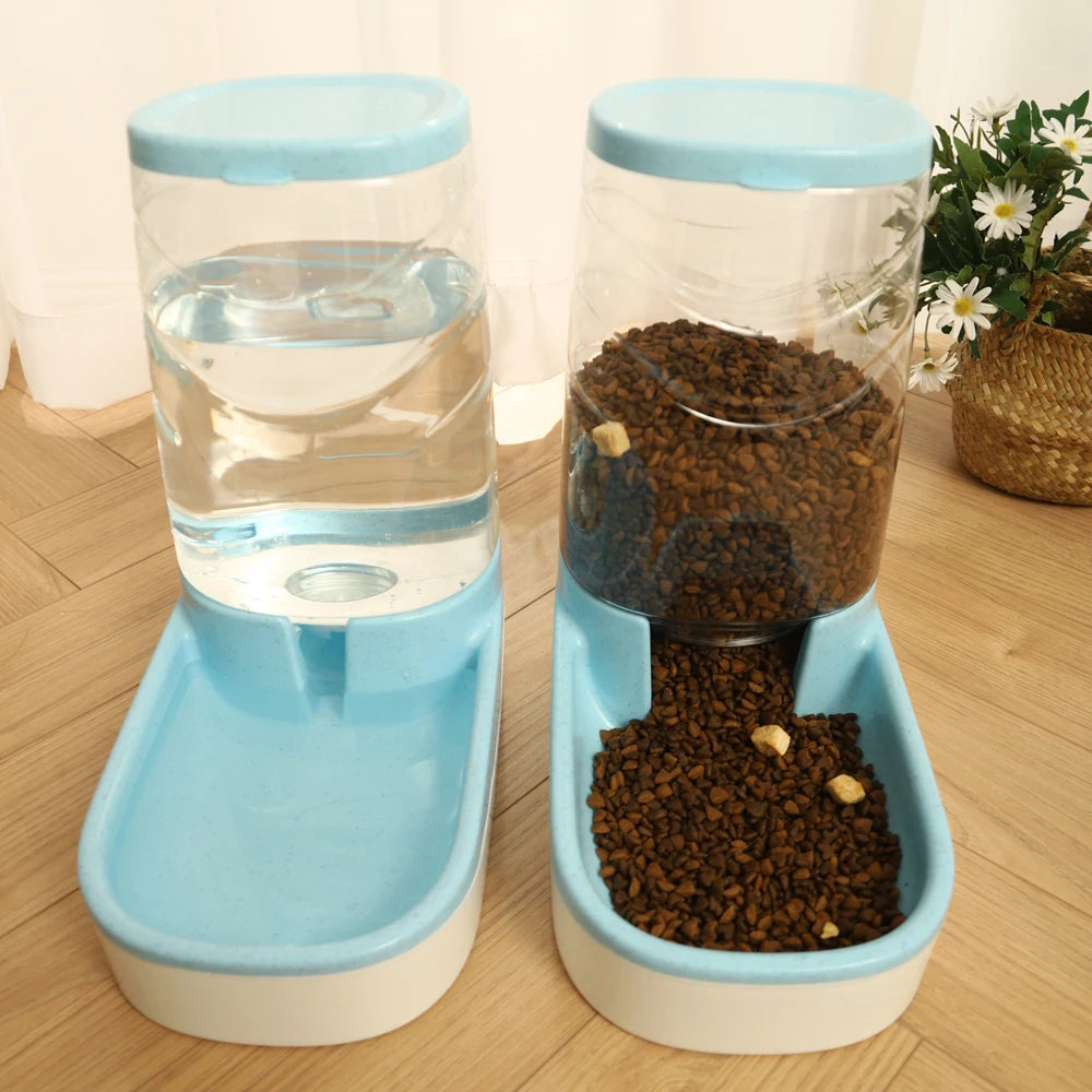 Automatic Pet Feeder & Water Dispenser – Large Capacity Food & Drink Bowl for Cats & Dogs