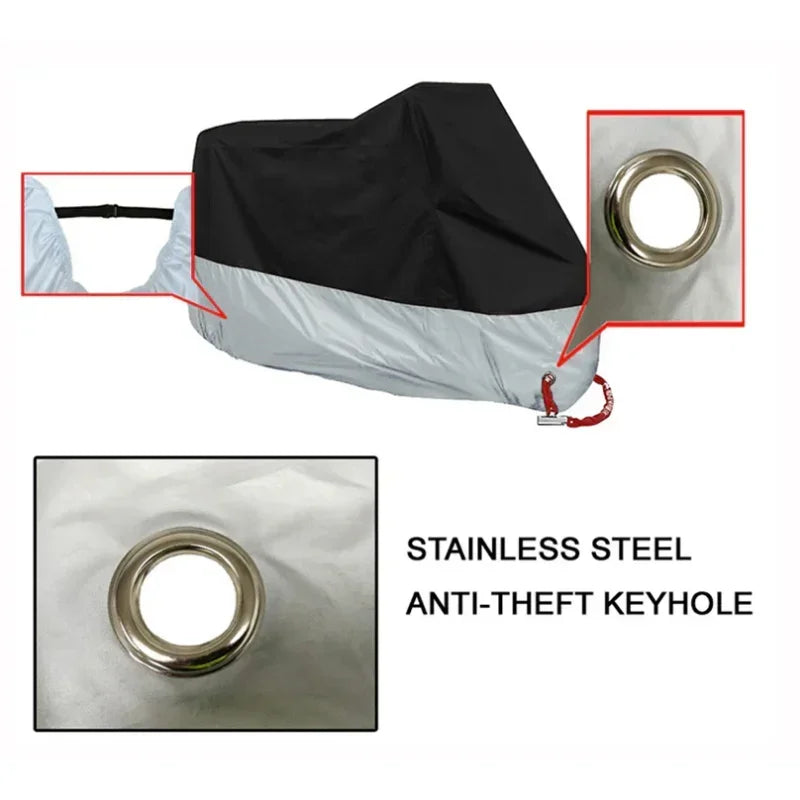 Motorcycle Cover, Rain, UV, Dustproof Cover storage  Honda Suzuki Kawasaki KTM