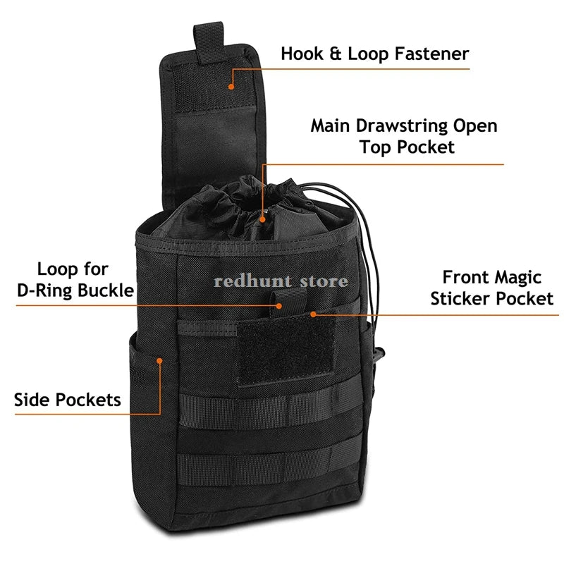 Tactical Molle Medical Utility Pouch First Aid Waist Bag for Airsoft Hunting