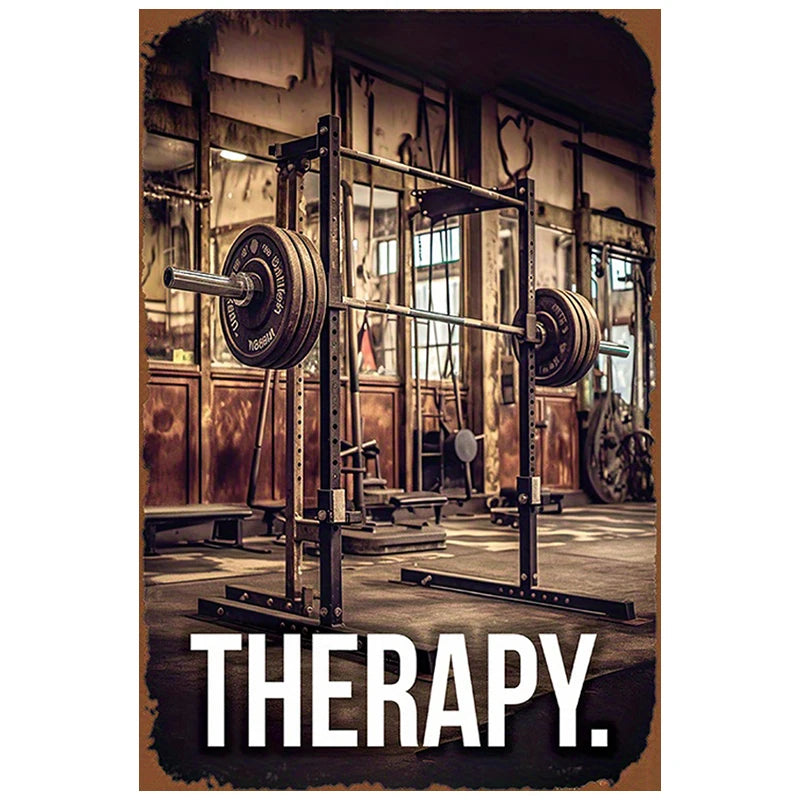 Gym Metal Sign – Interesting Wall Decoration for Room, Bar, Garage, or Cafe