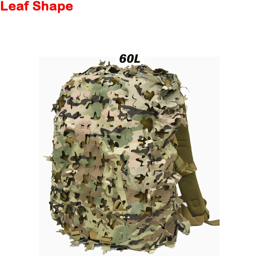 3D Camo Net Backpack Cover – Laser Cut Camouflage for Airsoft & Paintball