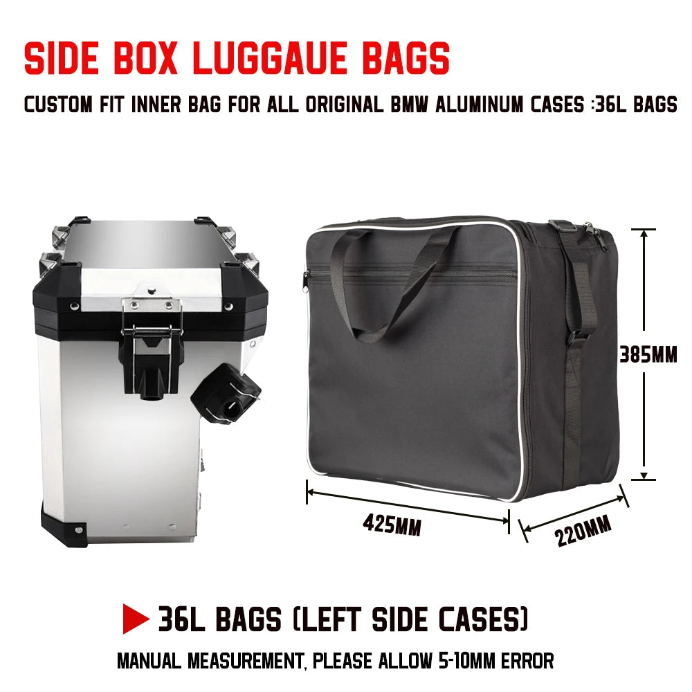 Motorcycle Luggage Bags for BMW R1200GS Adv R1250GS Adventure Black Inner Bags