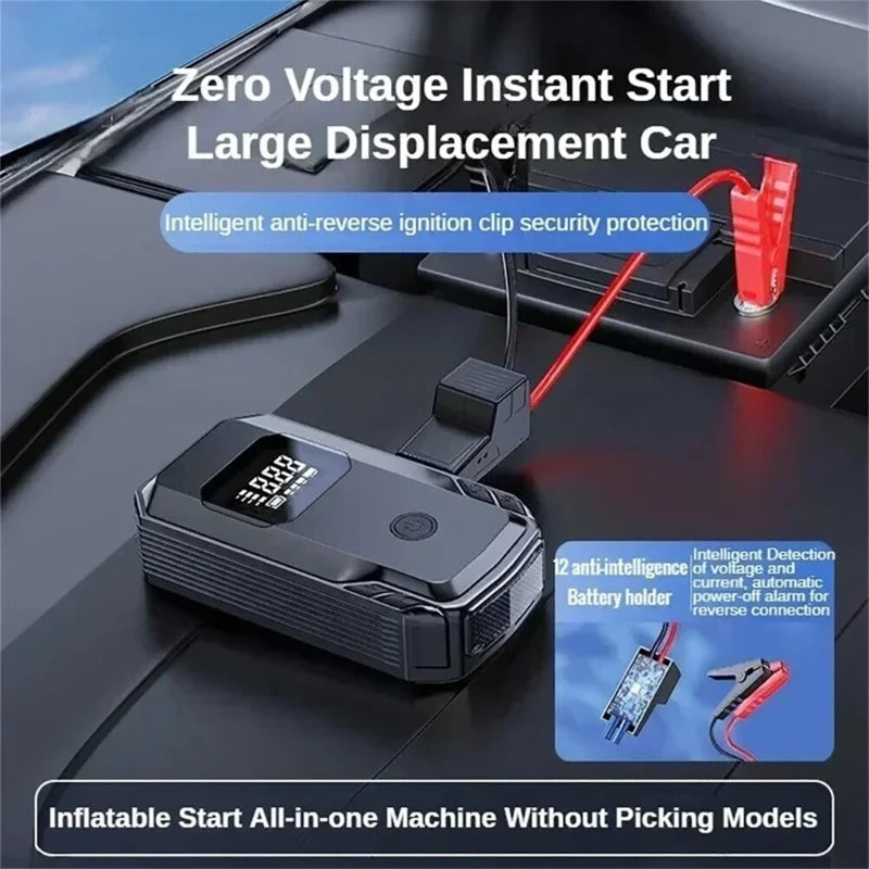 1200A Wireless Car battery booster starter Tyre Inflator