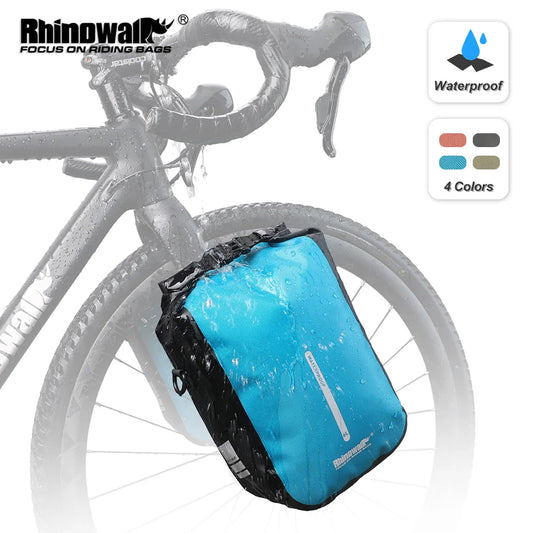 Rhinowalk Waterproof 4L-6L Bike Fork Bag Quick Release Shoulder Pack MTB Road