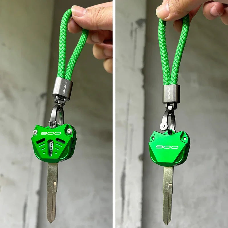 CNC Motorcycle Key Shell Key Case Cover Keychain for Kawasaki Z900 Z900SE 2017-2024