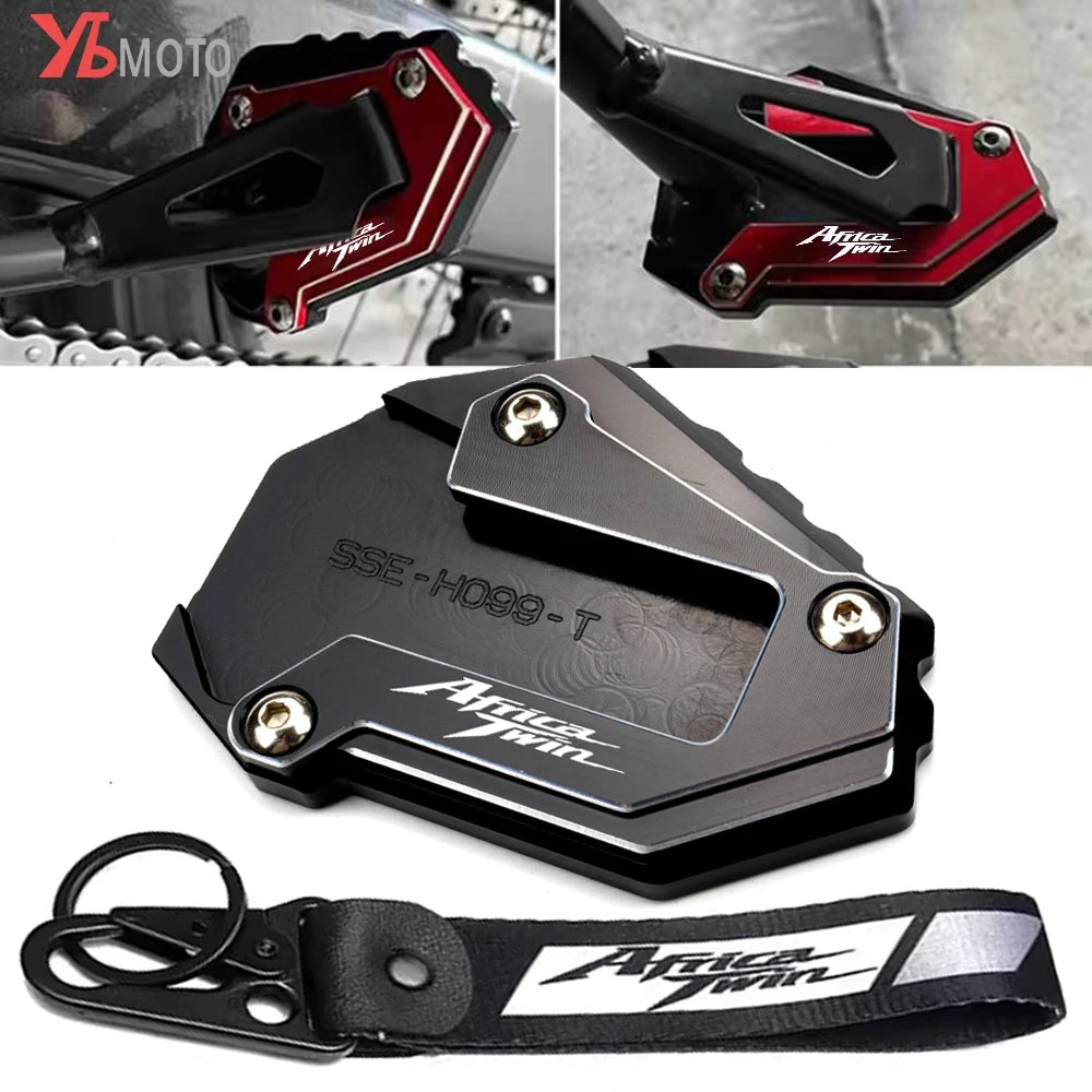 CRF1100L Kickstand Side Stand Pad Plate + Keychain Honda Africa Twin 20-23