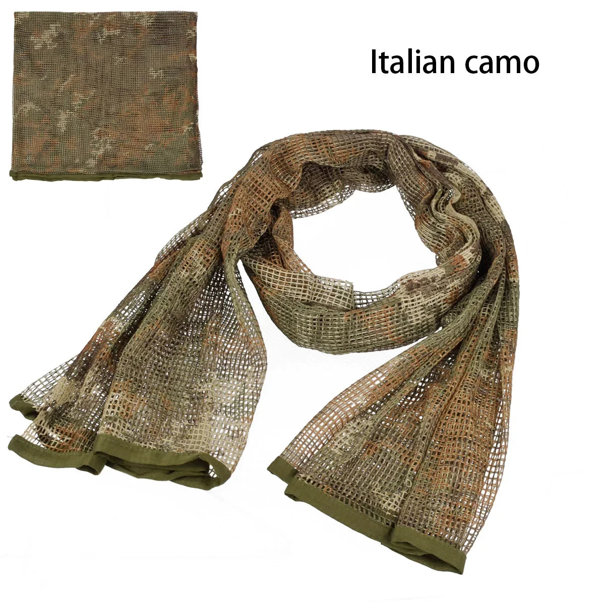 Tactical Cotton Scarf Mesh Neck Keffiyeh Camouflage Face Sniper Veil for Hunting