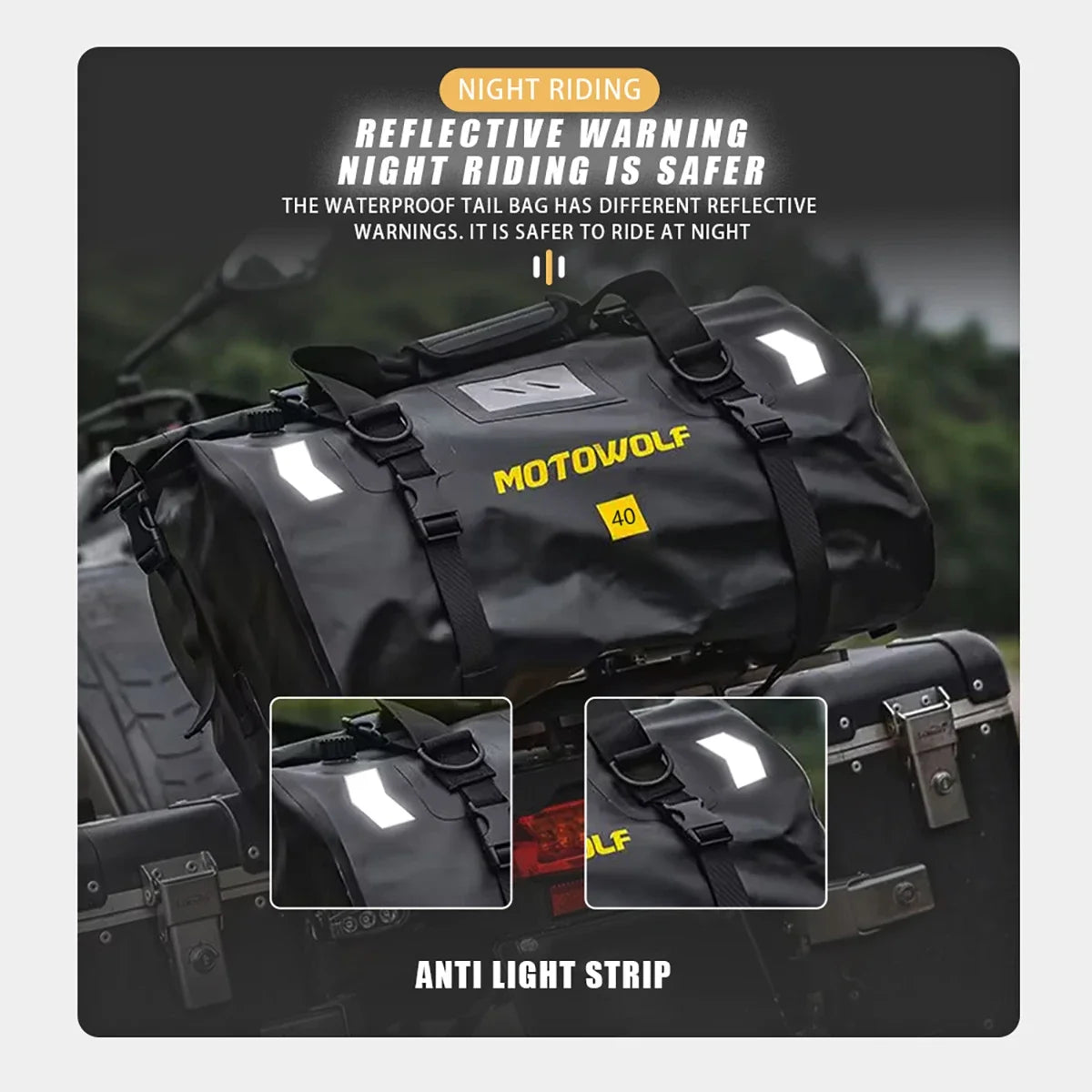 Waterproof Motorcycle Saddlebags 40L 60L 66L Luggage Touring Adventure IP68