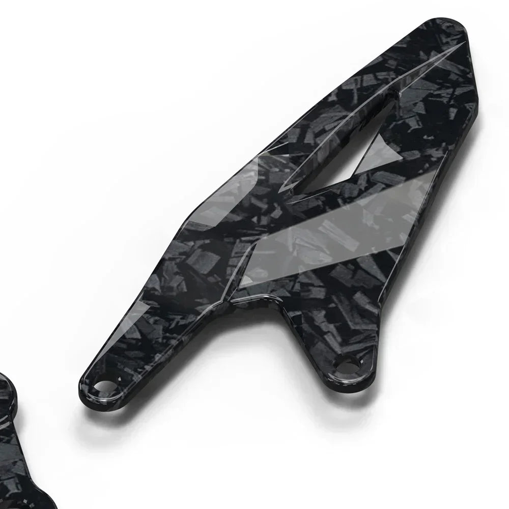 Yamaha R1 R1M 2015-2024 Carbon look Foot Pedal Heel Guard Plates Decoration Set