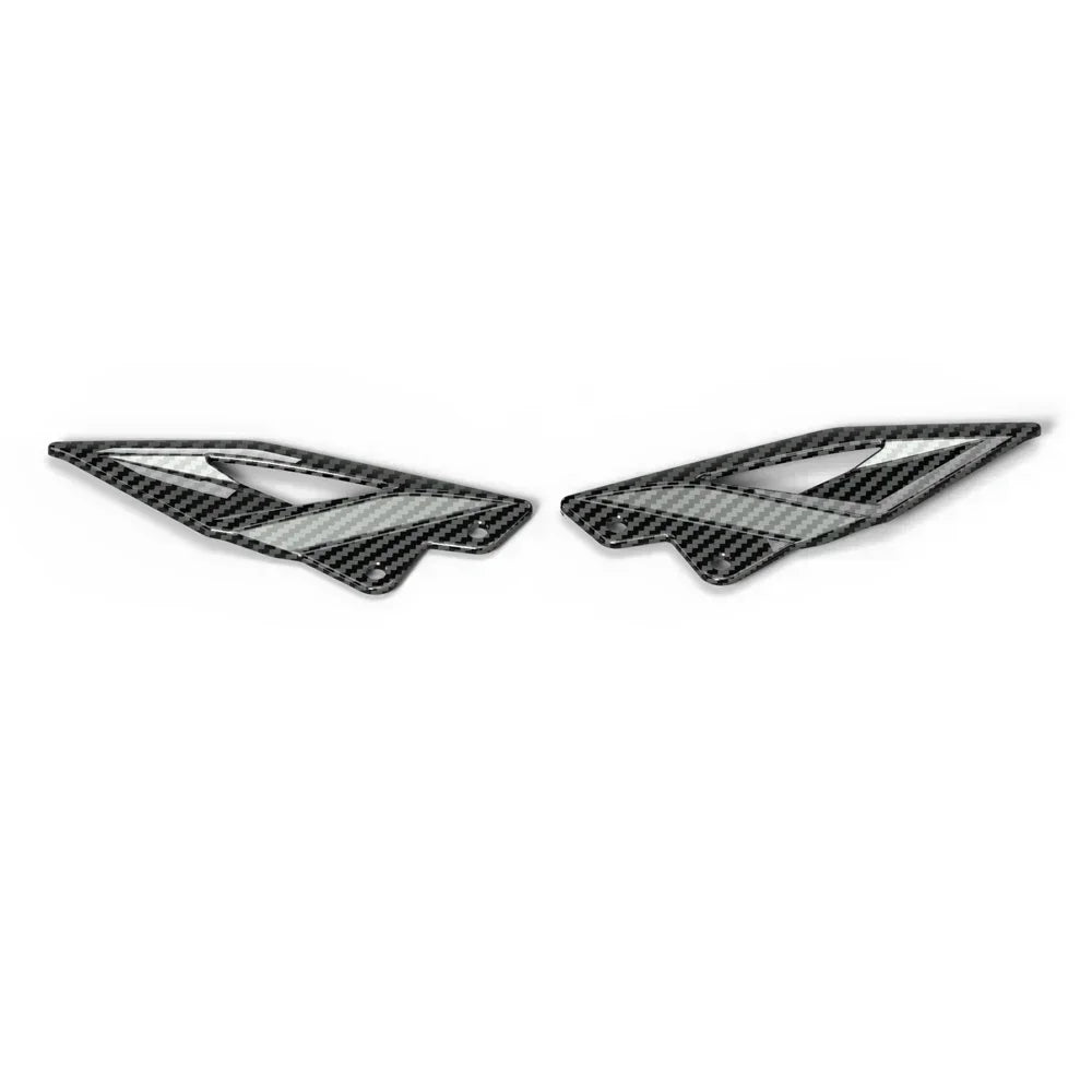 Triumph Street Triple 765R RS 2016-2024 Carbon-look Foot Pedal Heel Guard Plates