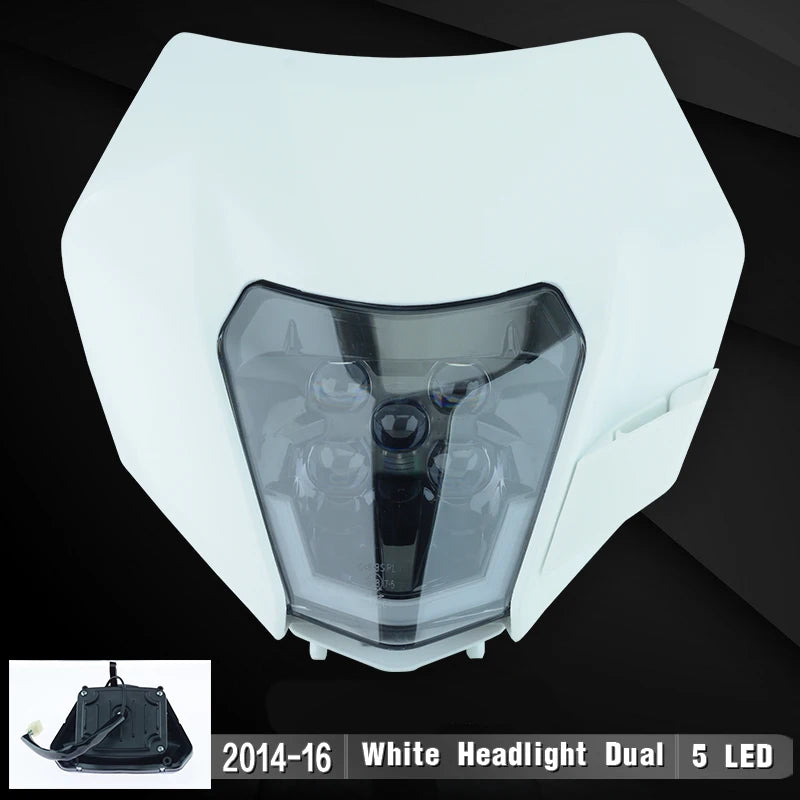 LED Headlight Plate for KTM EXC XC SX 125/250/300/450 Supermoto Enduro Bikes