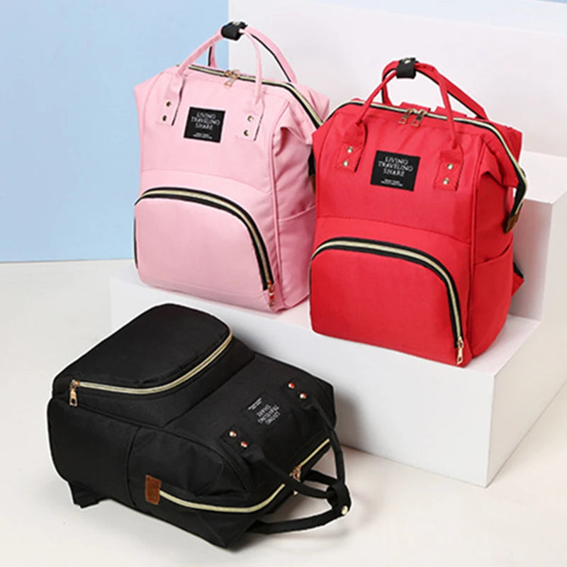 Stylish Canvas Mummy Bag - Large Capacity, Multi-Functional, Thermal Insulation