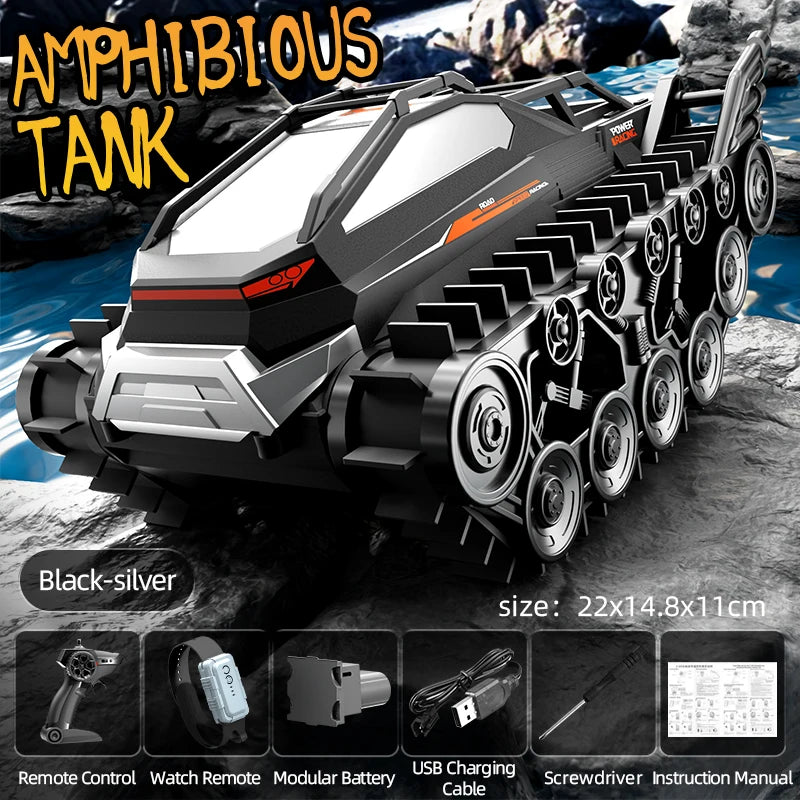 JJRC Q183 4WD Amphibious Tracked RC Car 2.4G Waterproof Off-Road Truck 1:24