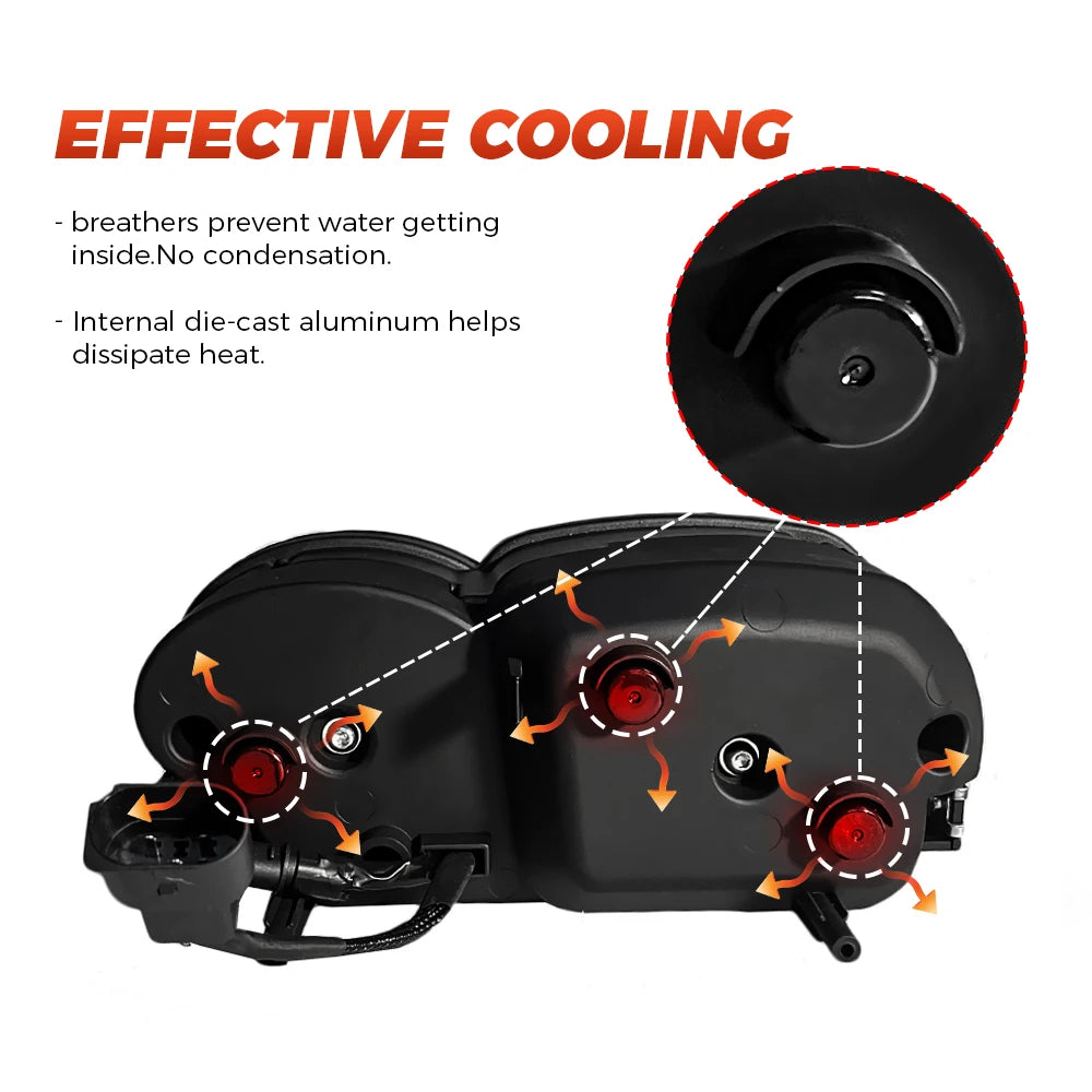 LED Headlight Upgrade for BMW K1200R K1300R 2005-2013 w/ DRL, Projector