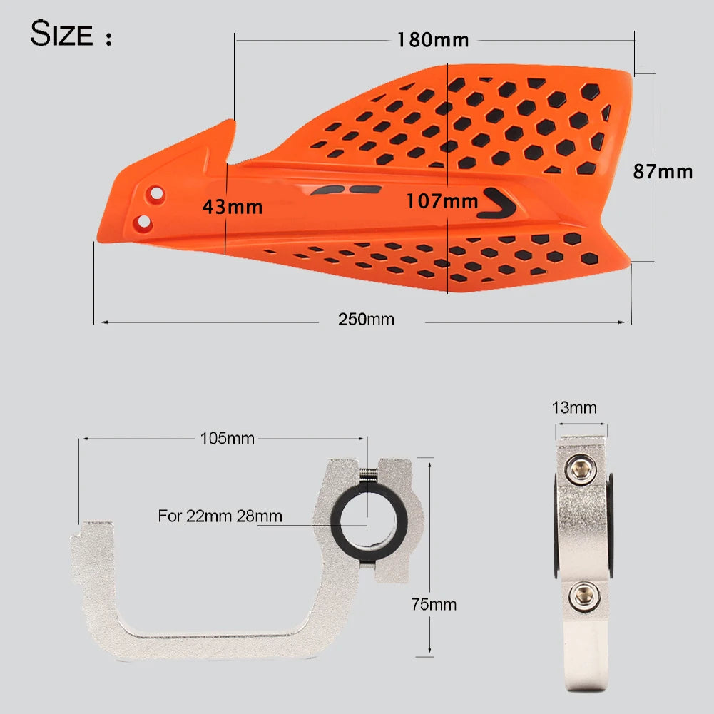 Handguards 22mm 28mm  KTM YZF CRF DRZ KLX Dirt Bike ATV Quad MX Enduro