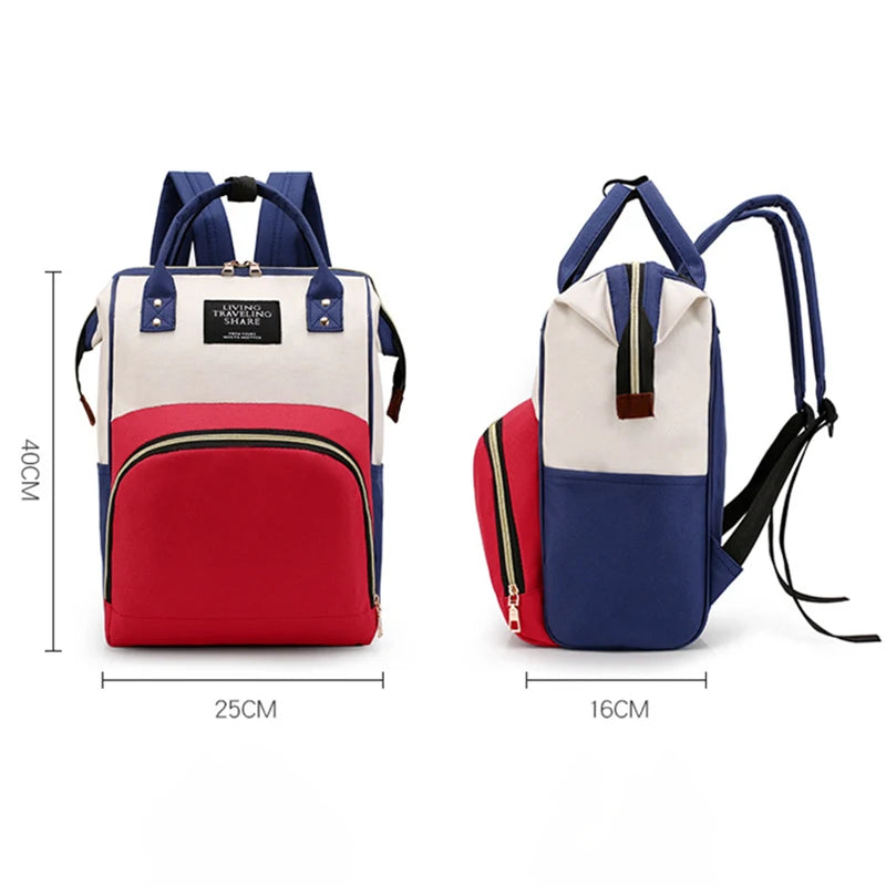 Stylish Canvas Mummy Bag - Large Capacity, Multi-Functional, Thermal Insulation