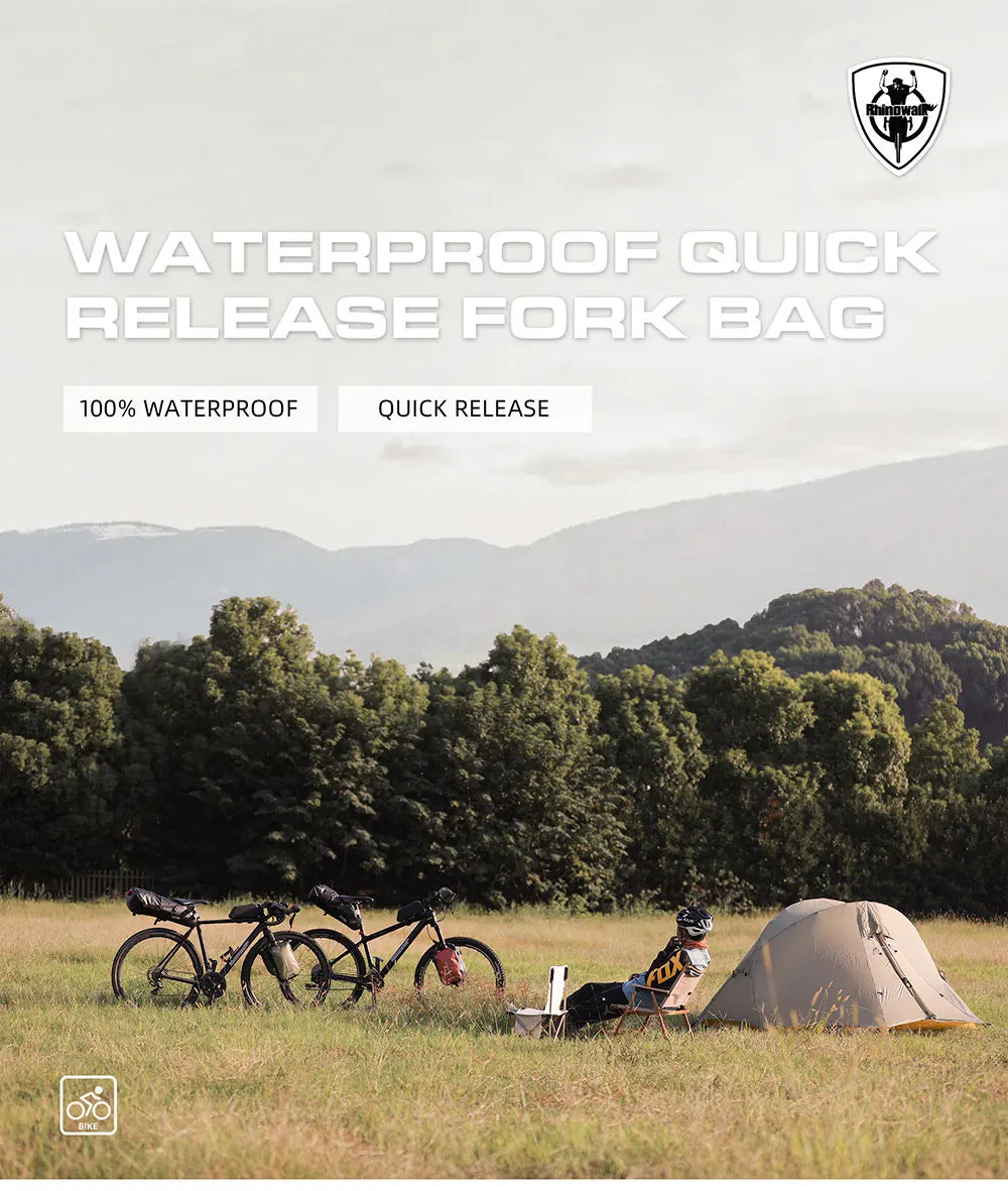 Rhinowalk Waterproof 4L-6L Bike Fork Bag Quick Release Shoulder Pack MTB Road