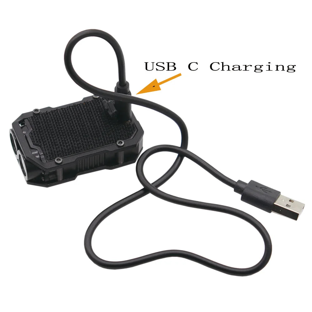 Tactical FAST MICH Helmet Light USB Rechargeable Flashing Signal Waterproof Lamp
