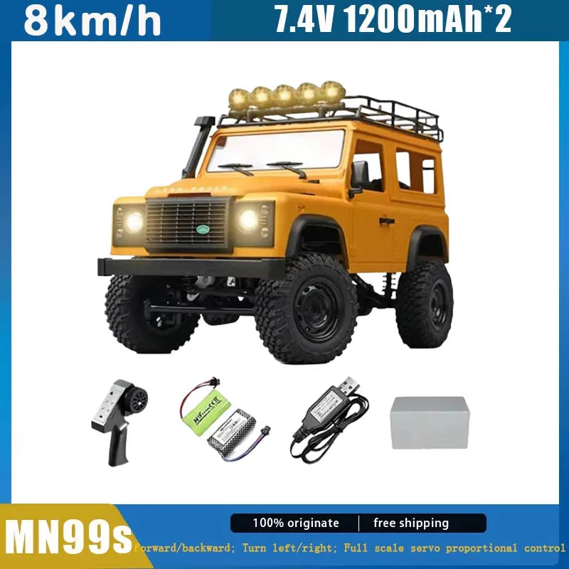MN99S/MN98 1:12 4WD RC Defender 2.4G RTR Rock Crawler Truck 80m Range 40min
