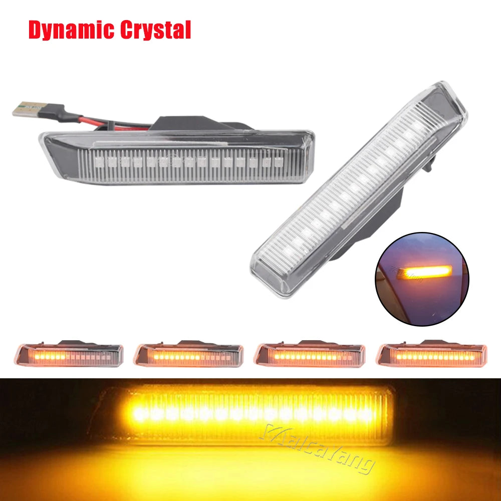 Dynamic LED Fender Turn Signal Light for BMW X5 E53 E36 M3 2000-2005 Side Lamp