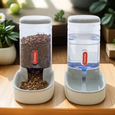Automatic Pet Feeder & Water Dispenser Gravity Food & Drink Bowl for Cats & Dogs