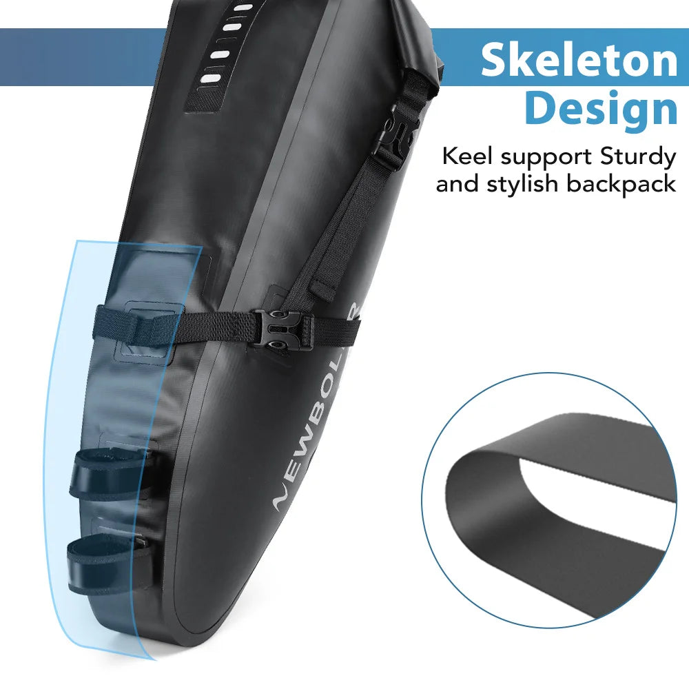 13L Waterproof Bicycle Saddle Tail Bag MTB Road Bike Luggage Touring eatpost