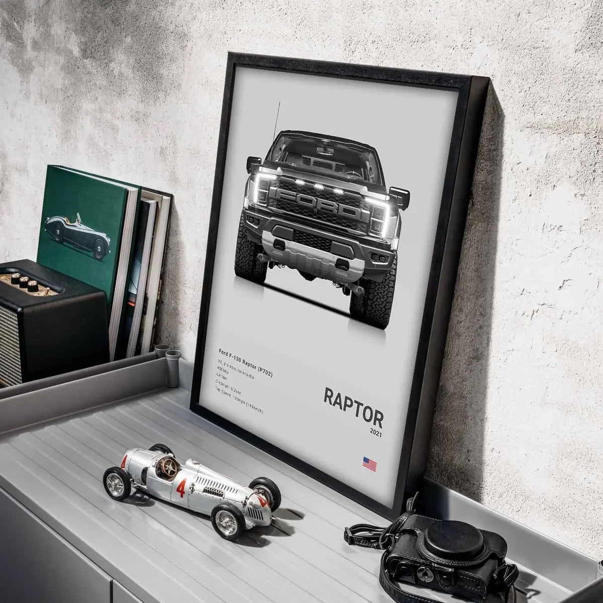 Pop Off Road Car Mancave Poster Luxury Supercar Canvas Wall Art MK1 RS GT500 GTR
