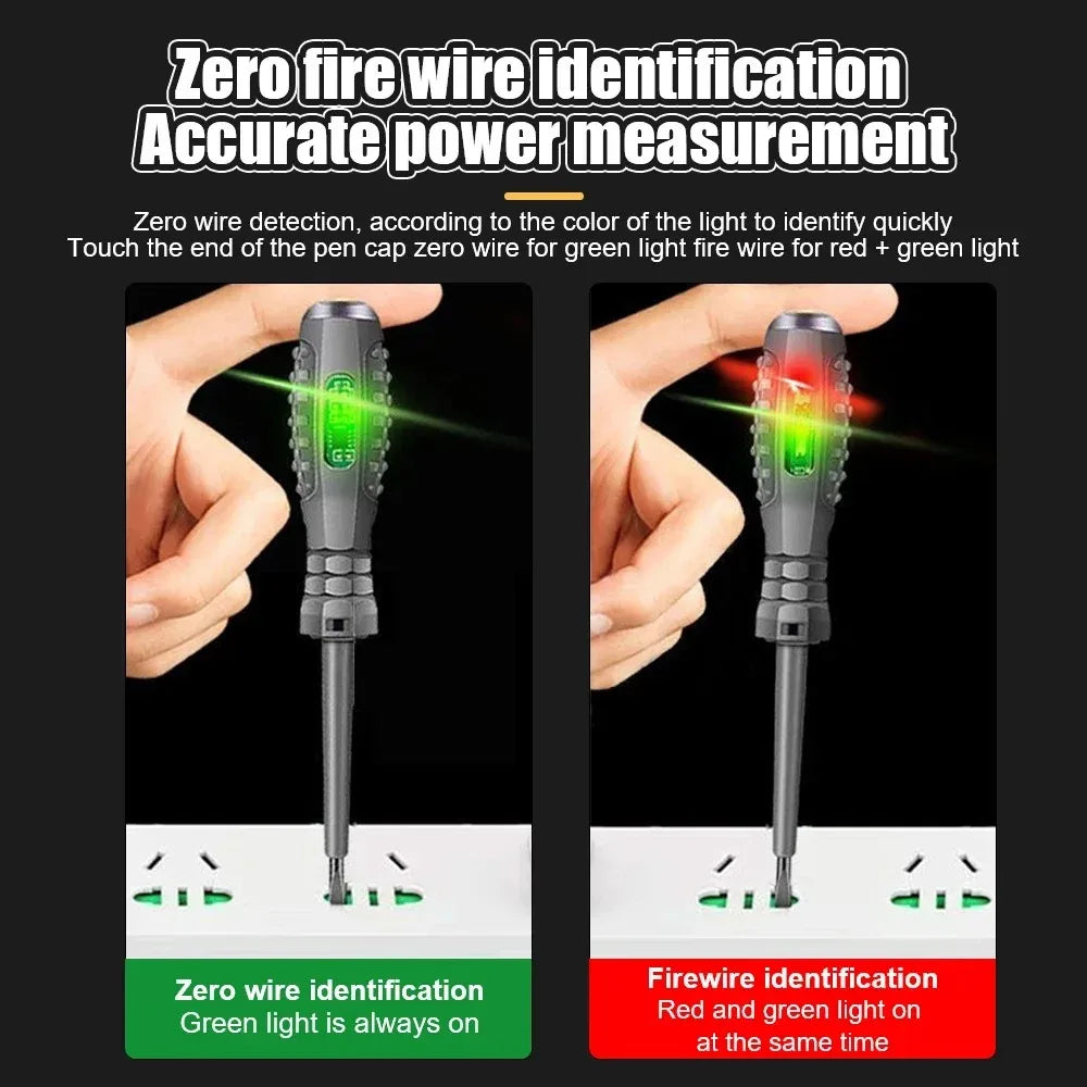 Neon Bulb Indicator Screwdriver Insulated Electrician pen Voltage Tester