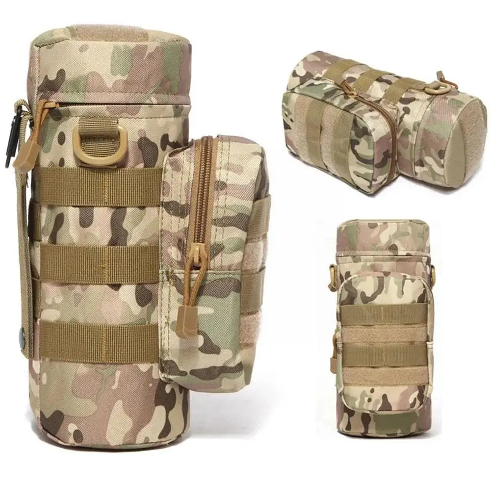 Molle Water Bottle Holder Bag Hydration Carrier Pouch with Strap 32oz Nylon