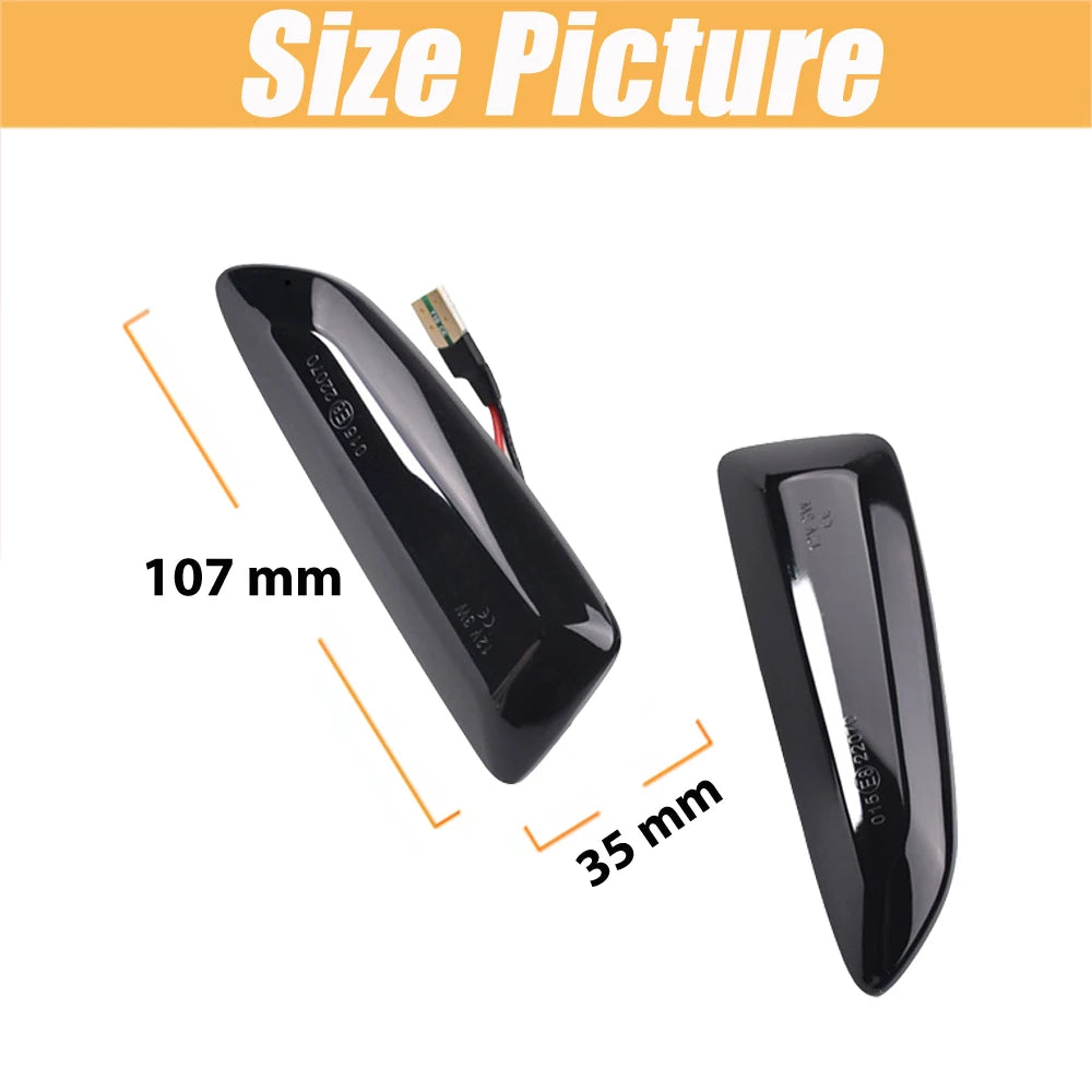 Dynamic LED Side Marker Turn Signal Lights for Vauxhall/Opel Astra J K Zafira C