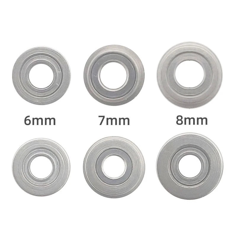 6Pcs Bearing Steel Gear Shim Set for Airsoft Gel Paintball- 6mm/7mm/8mm
