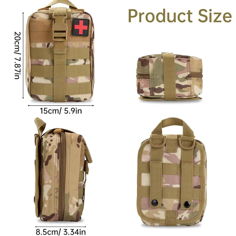 315-Piece First Aid & Tactical Survival Kit - Camping, Hiking, Hunting, Climbing