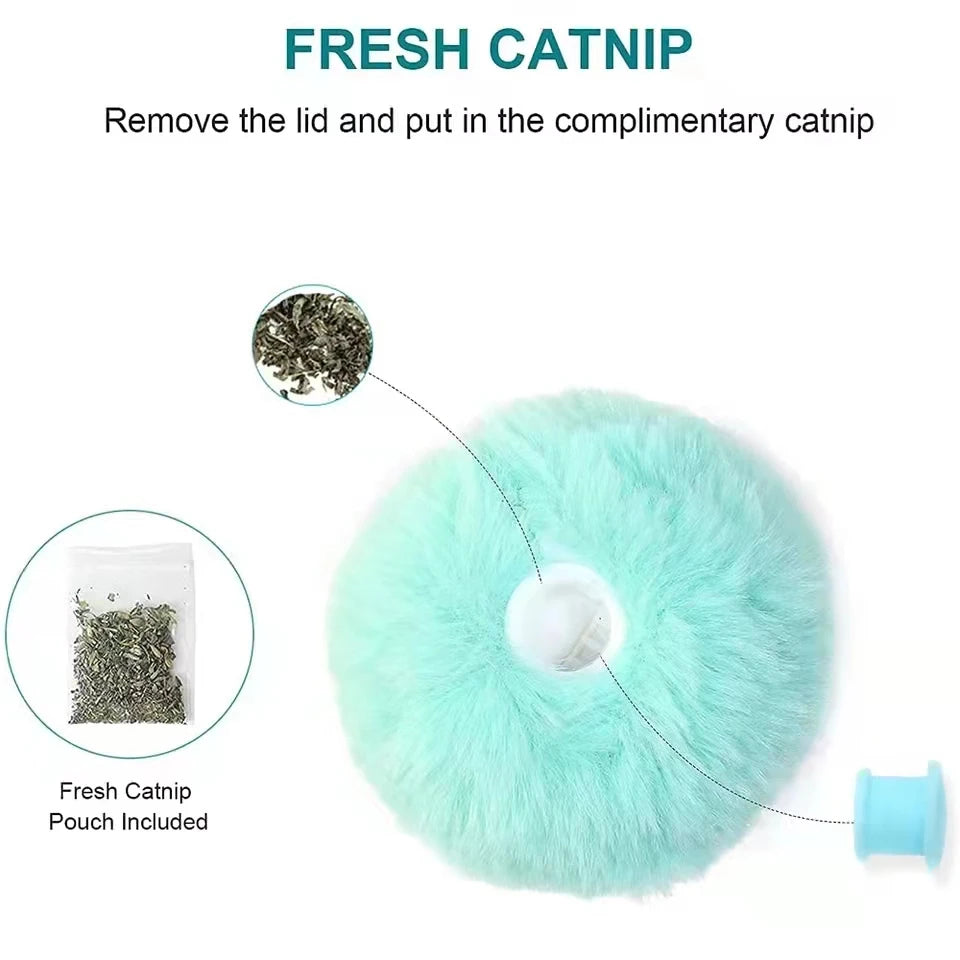 Smart Interactive Cat stimulation Toy  Plush, Sound, Catnip, Touch-Activated