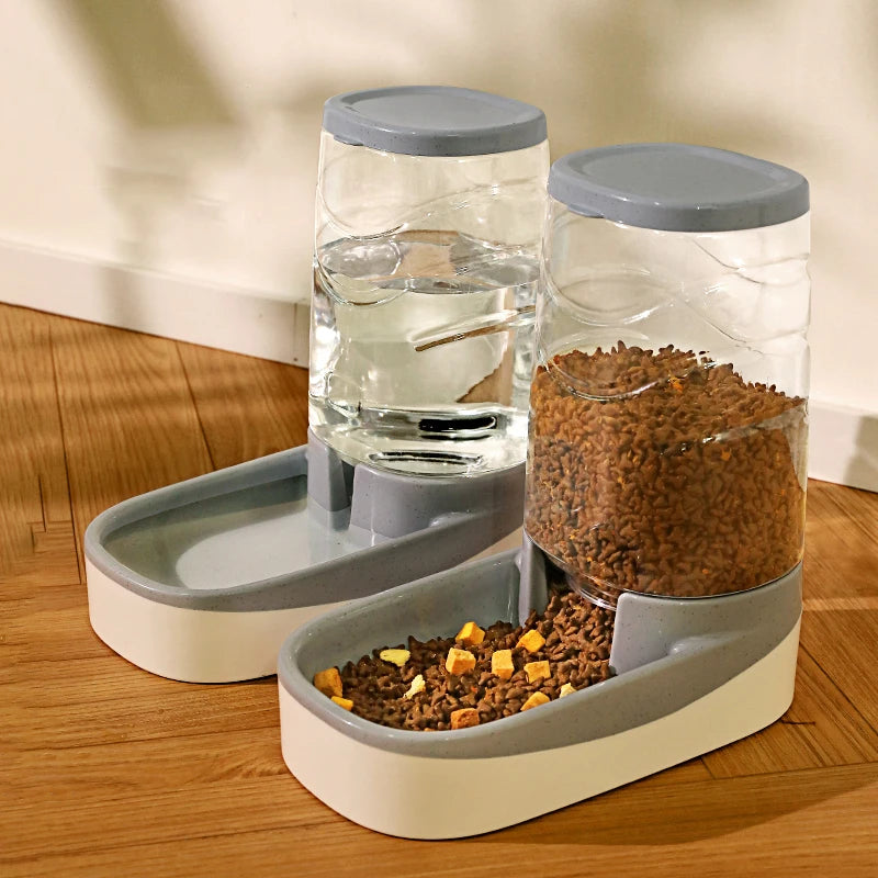 Automatic Pet Feeder & Water Dispenser – Large Capacity Food & Drink Bowl for Cats & Dogs