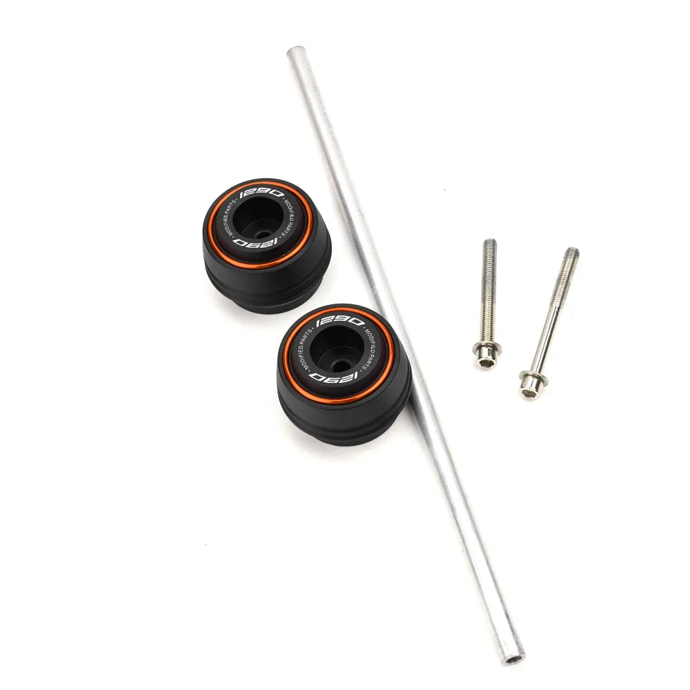 KTM 690 790 890 1290 Duke ADV F&R Axle Sliders Protectors 2017–2025