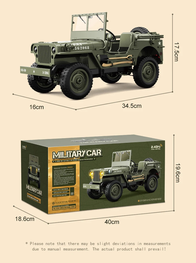 JJRC C8815, Q60, Q75, Q85, Q68, Q69 1:16 RC Military Truck Tank Crawler Jeep