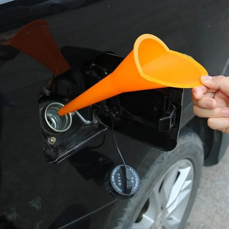 Long Stem Funnel - Anti-Splash Oil Fuel Filling Tool, Motorcycle Car Refueling