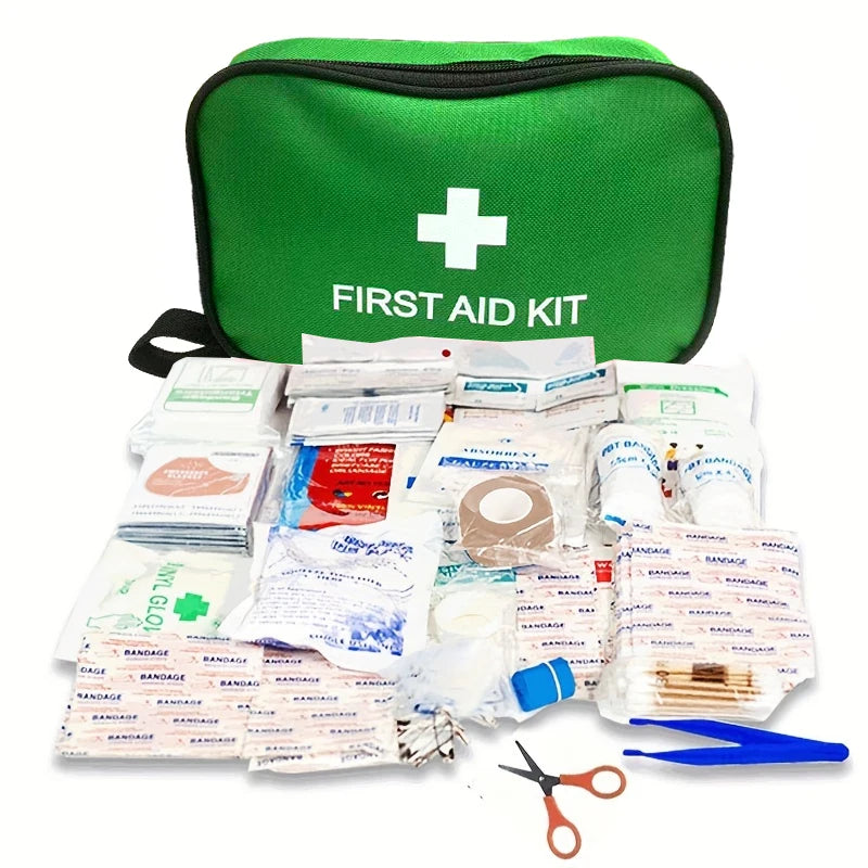 188pc Emergency Travel First Aid Kit – Home Car Survival Medical Supplies