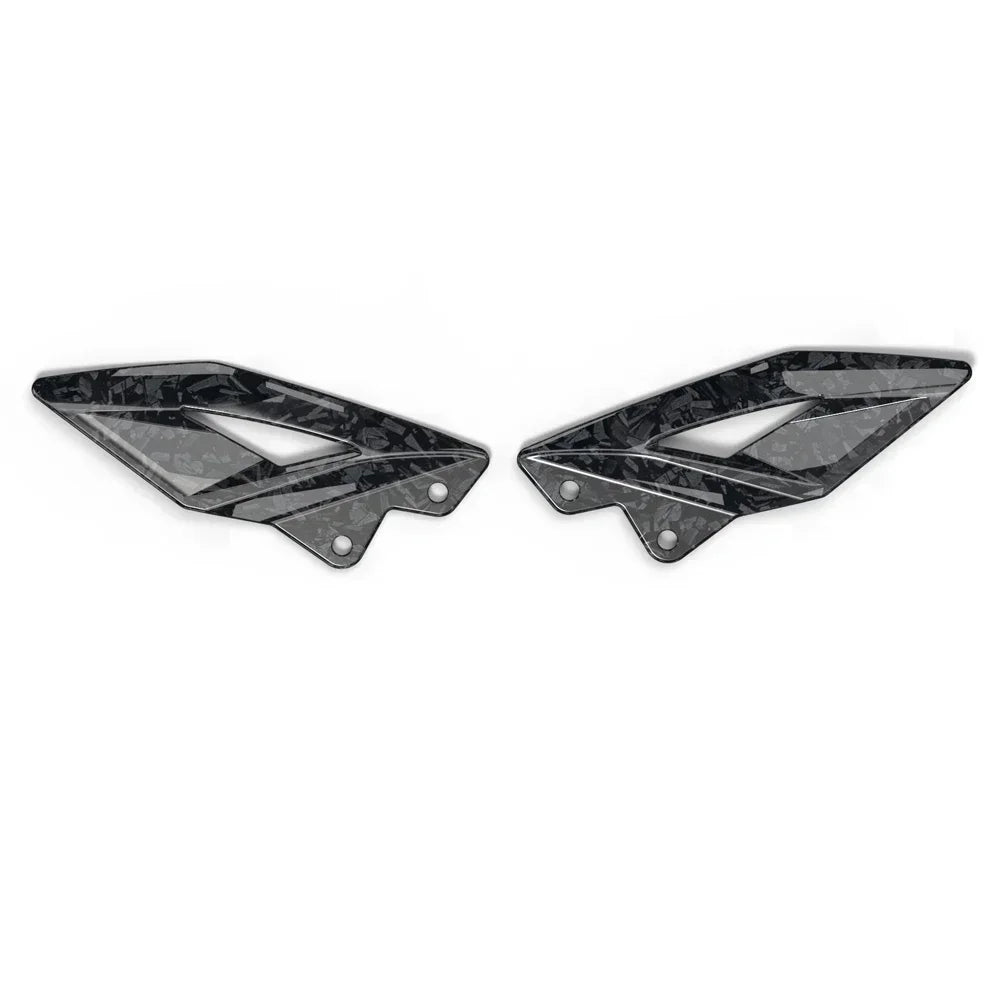 Triumph Street Triple 765R RS 2016-2024 Carbon-look Foot Pedal Heel Guard Plates
